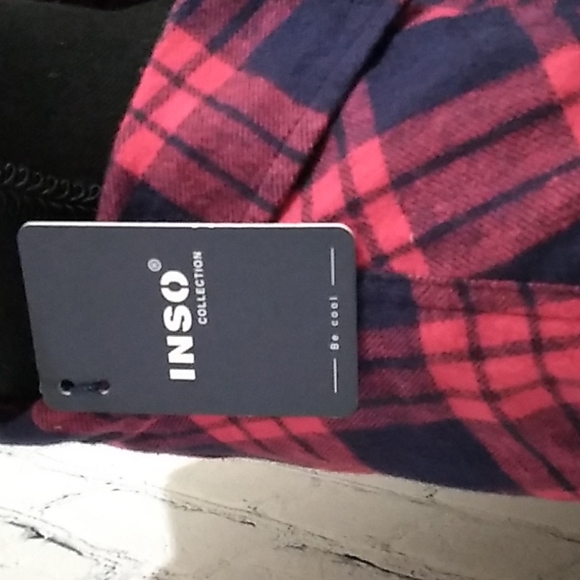 LS Pearl Snap ButtonClosure Flannel Shirt Black - Picture 3 of 12